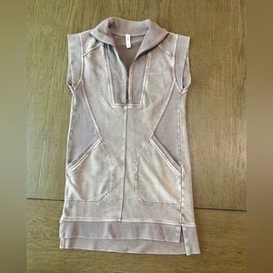 Stylish Gray Sleeveless Mini Dress